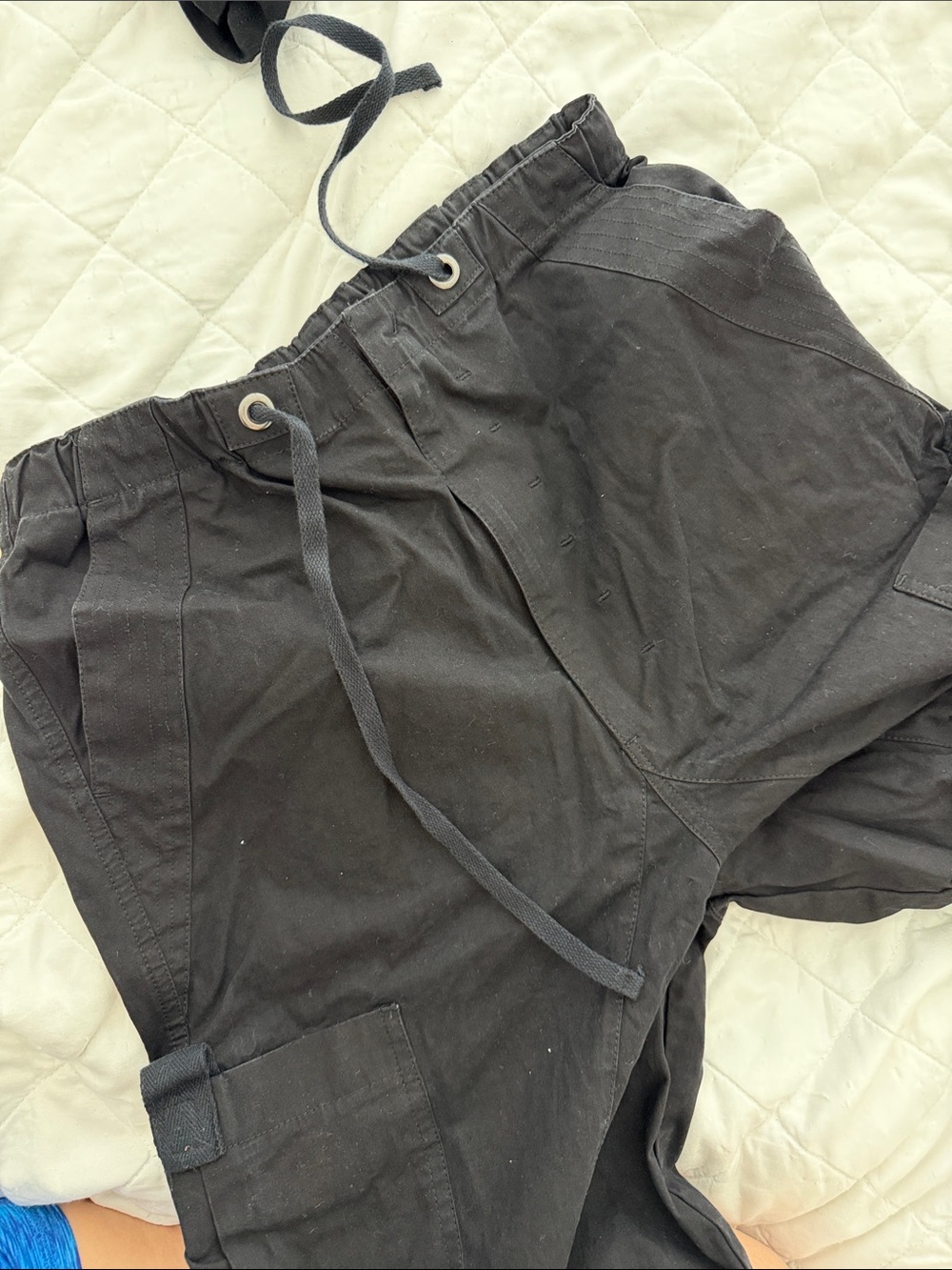 JADED LONDON Black Parachute Cargo Pants - Picture 3 of 5